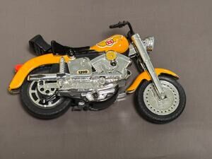 Lanard 1200 SS Motorcycle Pull Back String Wheel Motor Sounds Yellow